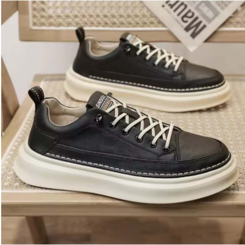 Gionetto | Marco Contrast Stitch Sneakers – For a bold and versatile casual look