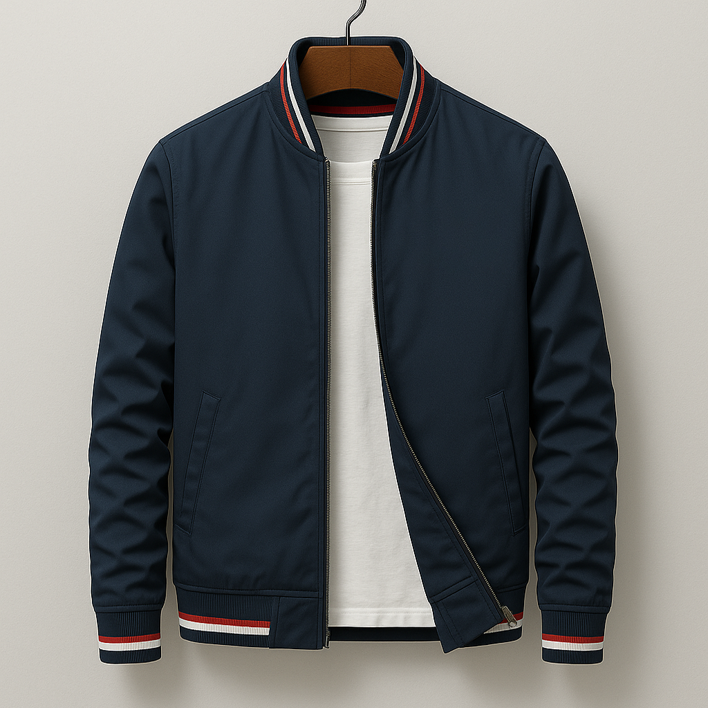 Gionetto | Men’s Bomber Jacket | Classic Casual Lightweight Style