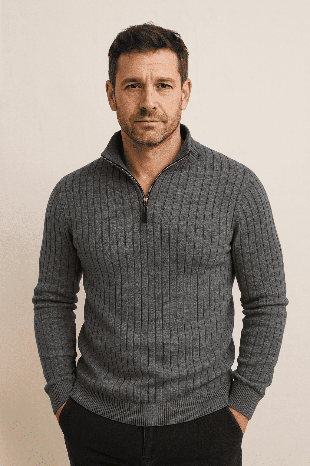 Gionetto | Marco Half Zip Sweater – For refined warmth and modern casual elegance