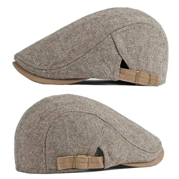 Gionetto | Italian Men’s Adjustable Wool Flat Cap