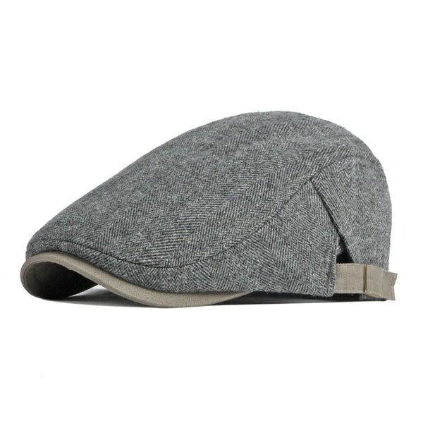 Gionetto | Italian Men’s Adjustable Wool Flat Cap