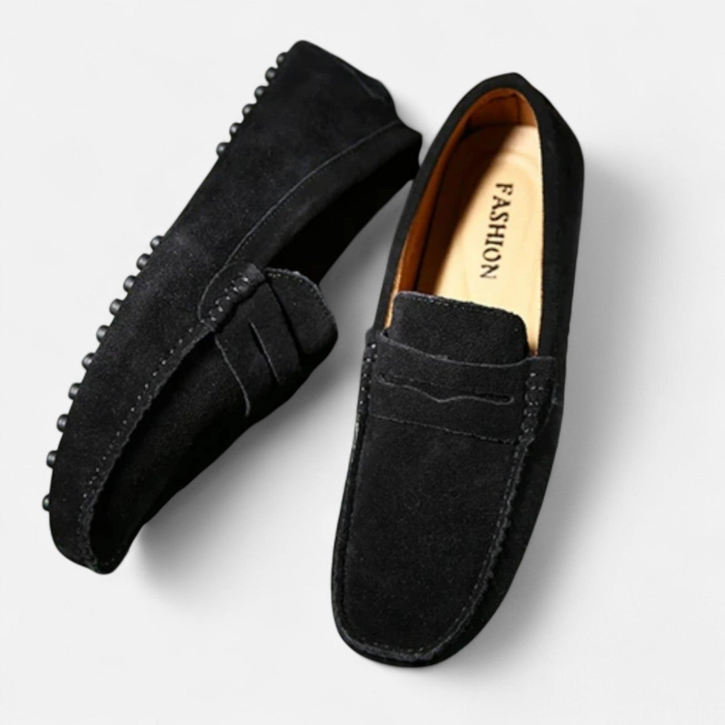 Gionetto | Men’s Leather Loafers – Lightweight Slip‑On Driving & Casual Loafers