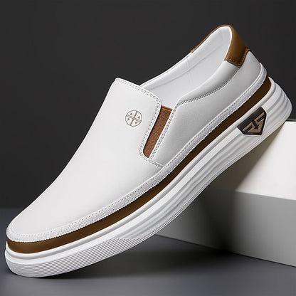 Gionetto | Julian Leather Slip-On Sneakers