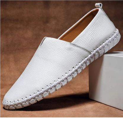 Men’s Leather Loafers with Hand-Stitched Finish | Gionetto