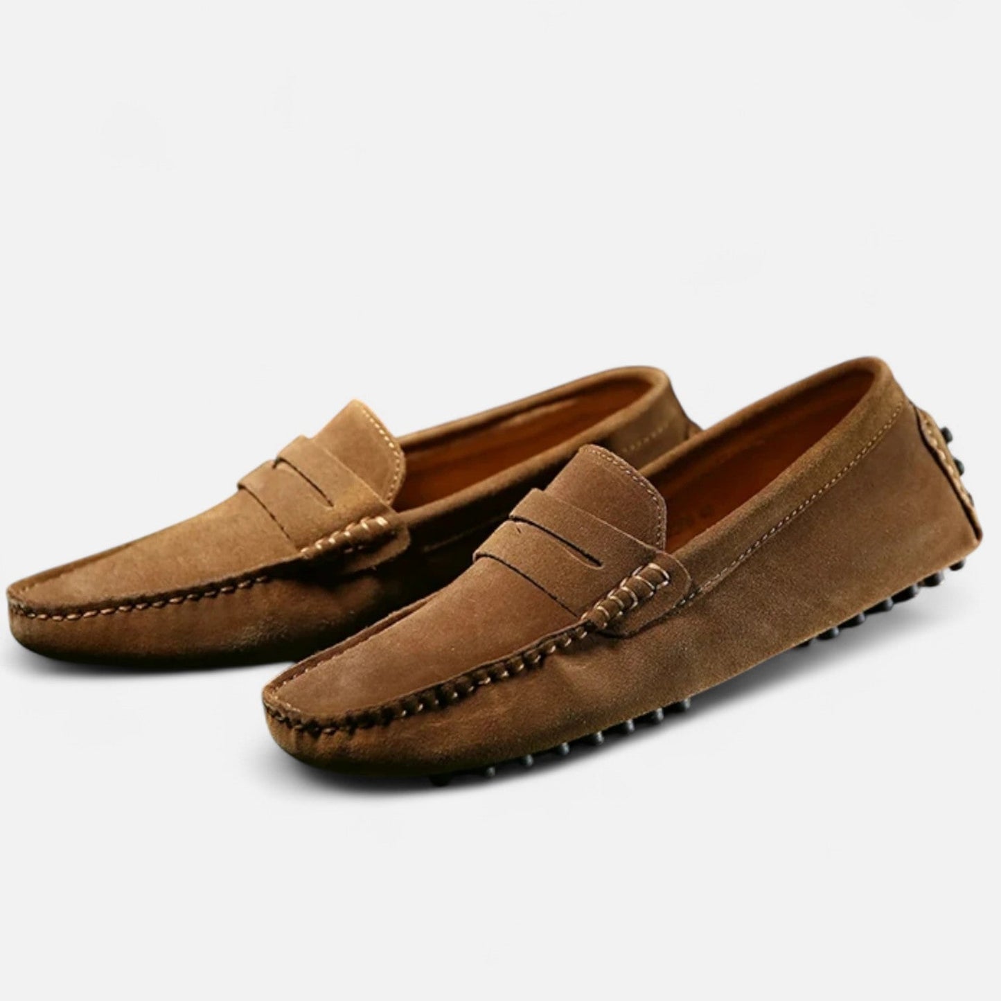 Gionetto | Men’s Leather Loafers – Lightweight Slip‑On Driving & Casual Loafers