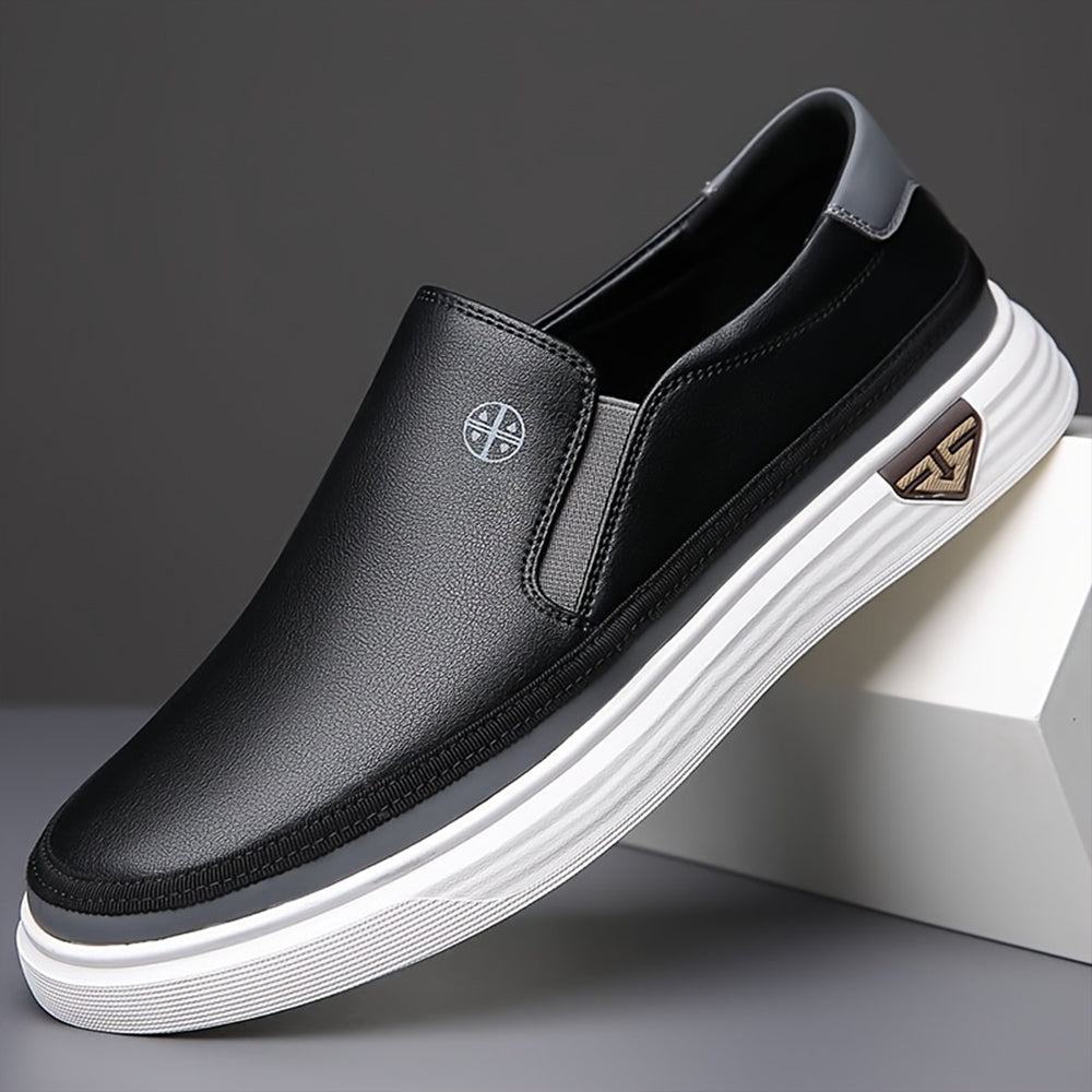 Gionetto | Julian Leather Slip-On Sneakers