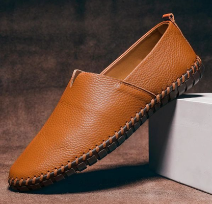 Men’s Leather Loafers with Hand-Stitched Finish | Gionetto