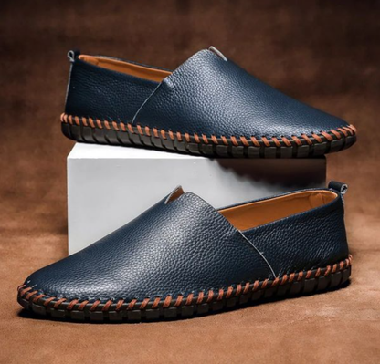 Men’s Leather Loafers with Hand-Stitched Finish | Gionetto