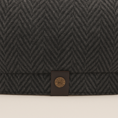 Gionetto | Henry Herringbone Newsboy Cap – For heritage elegance and timeless British style