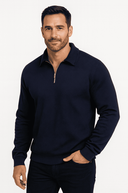Gionetto | Lorenzo Half Zip Sweater – For a refined and modern casual look