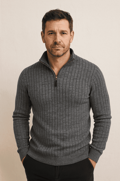 Gionetto | Marco Half Zip Sweater – For refined warmth and modern casual elegance
