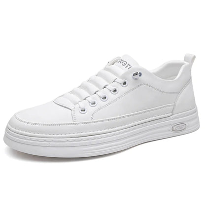 Gionetto | Matteo White Leather Sneakers – For a modern and timeless urban style