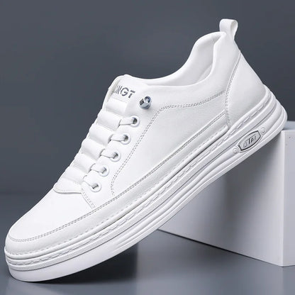 Gionetto | Matteo White Leather Sneakers – For a modern and timeless urban style