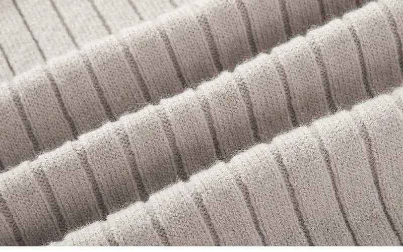 Gionetto | Men’s Half Zip Knitted Sweater - Slim Fit Ribbed Pullover