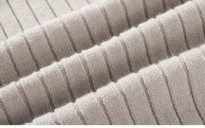 Gionetto | Men’s Half Zip Knitted Sweater - Slim Fit Ribbed Pullover