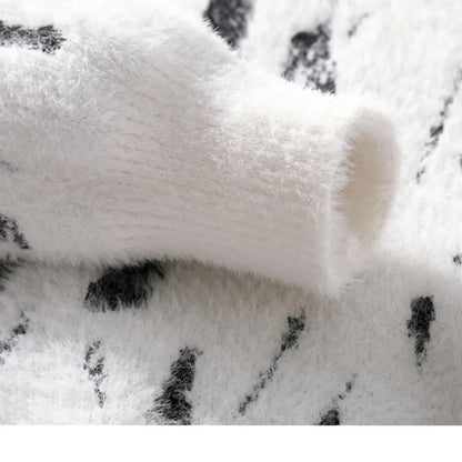 Matteo Abstract Fuzzy Sweater – Soft Warm Knit for Men | Gionetto