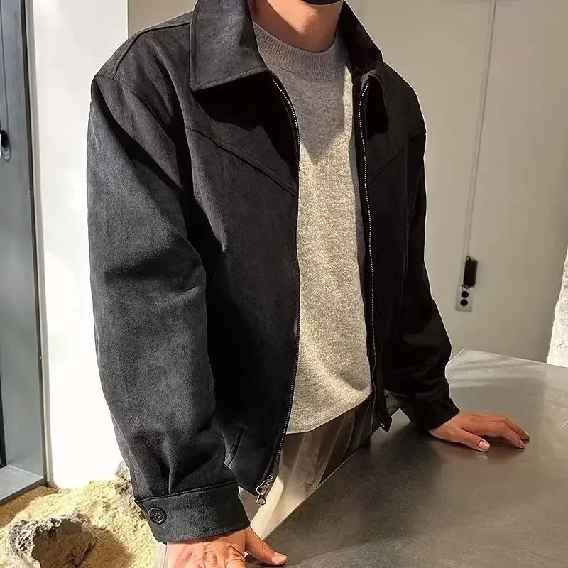 Gionetto | Dante Suede Bomber Jacket – For timeless elegance and modern sophistication