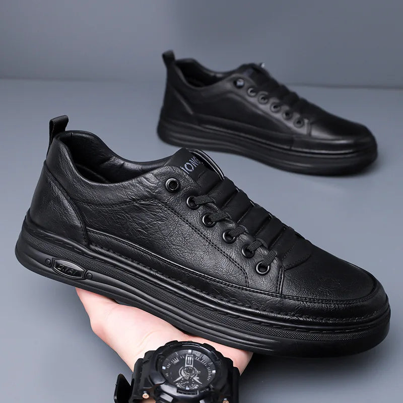 Gionetto | Matteo White Leather Sneakers – For a modern and timeless urban style