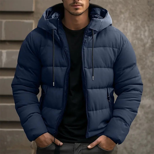 Dante Quilted Puffer Jacket – Modern Warmth in Deep Navy | Gionetto
