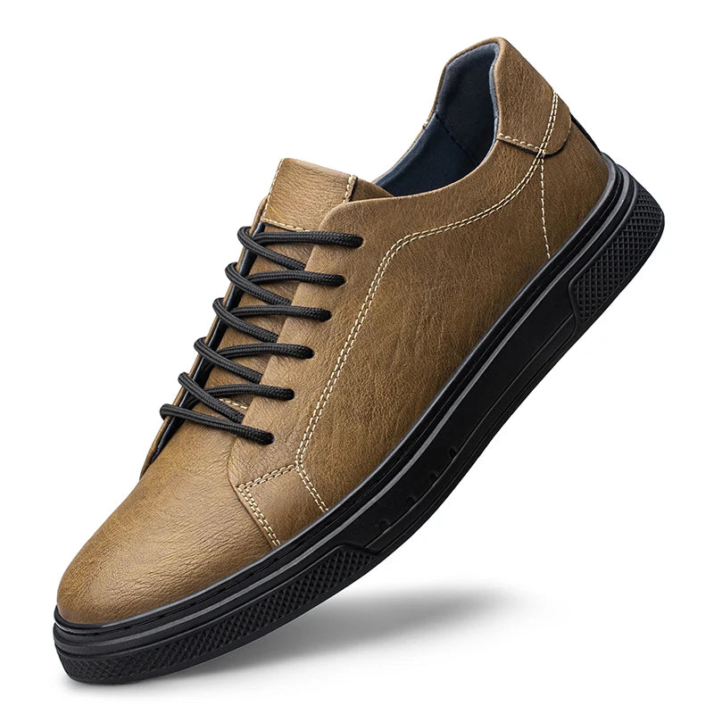 Gionetto | Enzo Black Leather Sneakers – For a sleek and timeless urban look