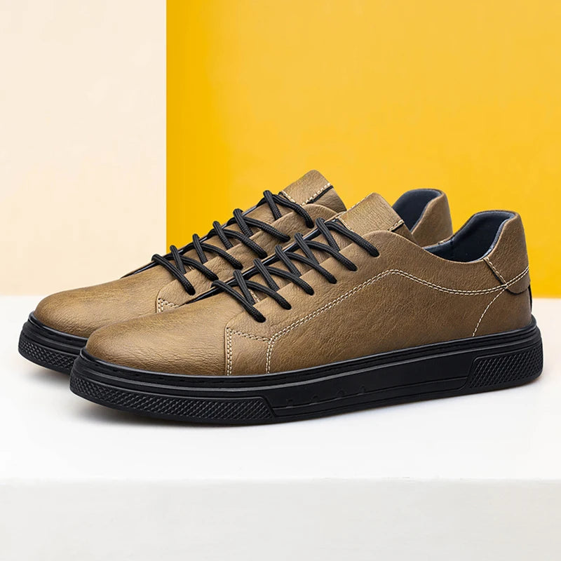 Gionetto | Enzo Black Leather Sneakers – For a sleek and timeless urban look