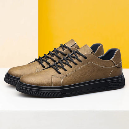 Gionetto | Enzo Black Leather Sneakers – For a sleek and timeless urban look