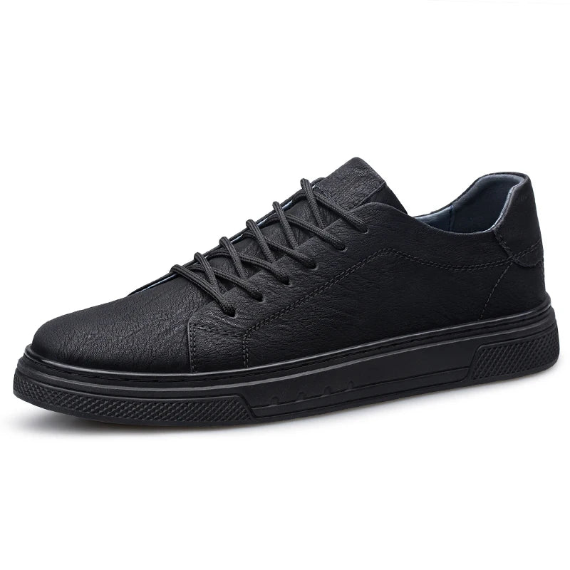 Gionetto | Enzo Black Leather Sneakers – For a sleek and timeless urban look