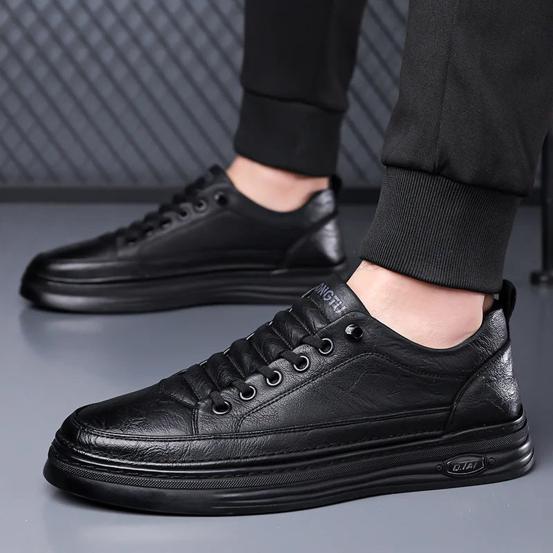 Gionetto | Matteo White Leather Sneakers – For a modern and timeless urban style