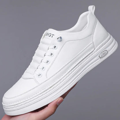 Gionetto | Matteo White Leather Sneakers – For a modern and timeless urban style