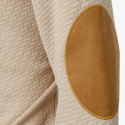 Gionetto | Men’s Premium Sweater with Elbow Patches | Timeless Elegance