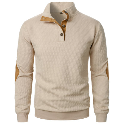 Gionetto | Men’s Premium Sweater with Elbow Patches | Timeless Elegance