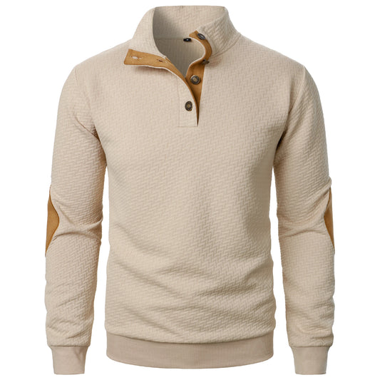 Gionetto | Men’s Premium Sweater with Elbow Patches | Timeless Elegance