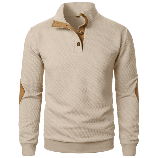 Adrian Button Collar Sweater – For timeless elegance and refined casual style | Gionetto