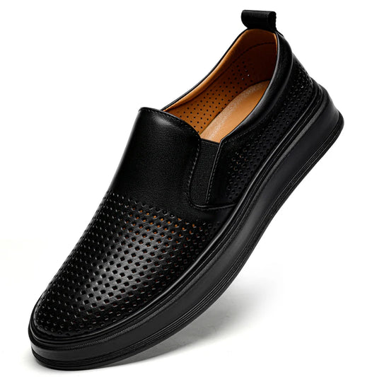 Gionetto | Men’s Breathable Leather Loafer