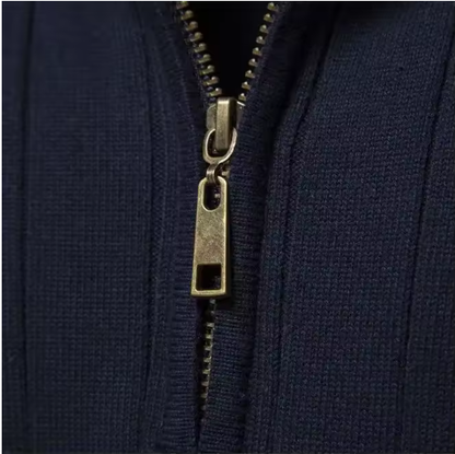 Gionetto | Stefano Ribbed Half Zip Sweater – For modern elegance and timeless warmth