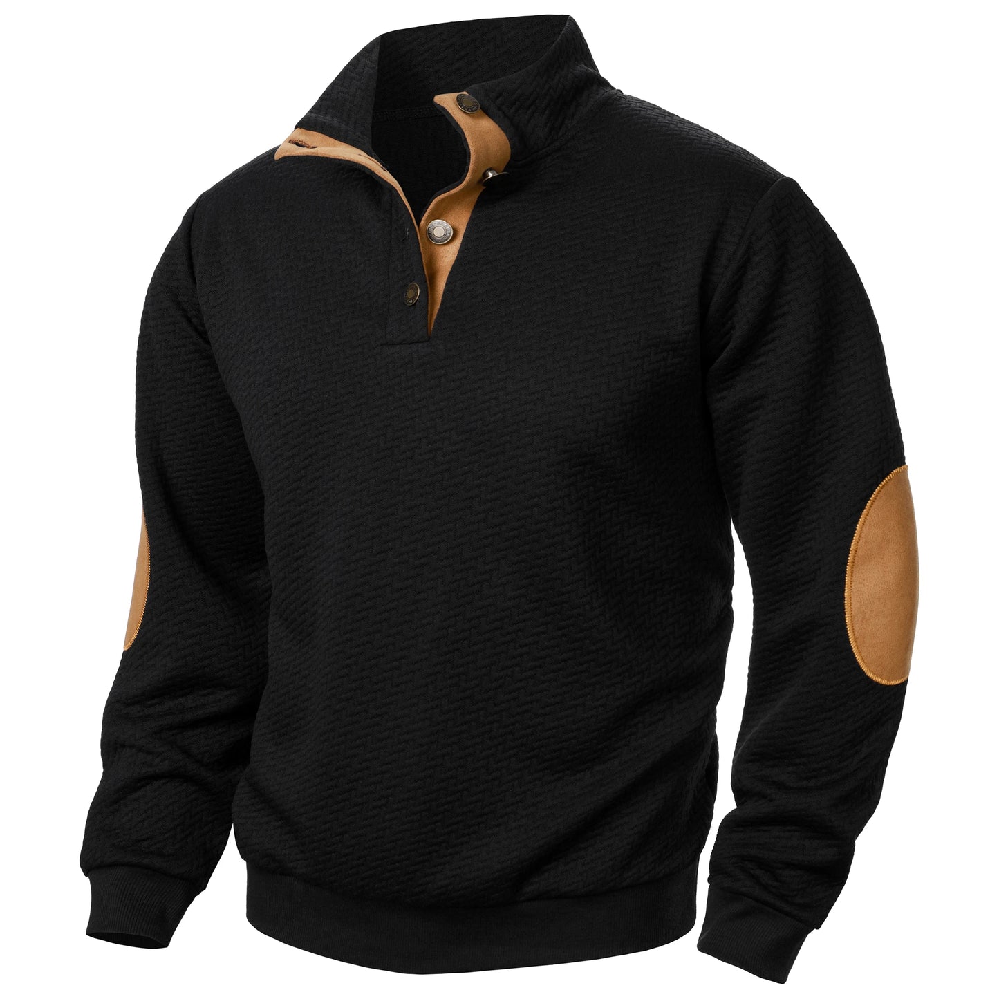 Gionetto | Men’s Premium Sweater with Elbow Patches | Timeless Elegance