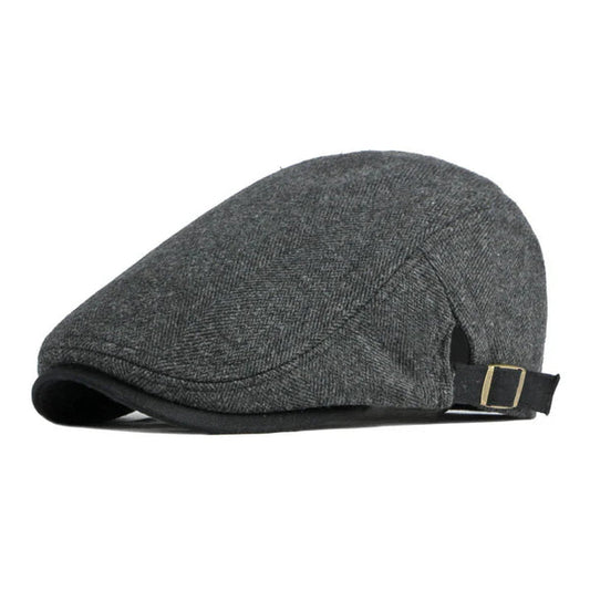 Gionetto | Italian Men’s Adjustable Wool Flat Cap