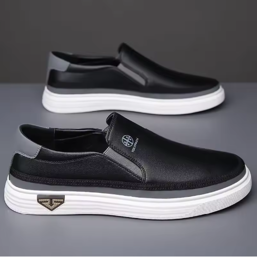 Gionetto | Julian Leather Slip-On Sneakers