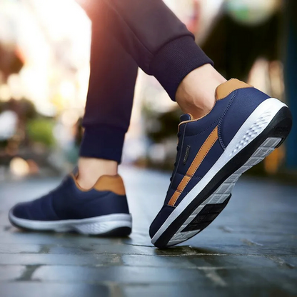 Gionetto | Men’s Orthopedic Leather Sneakers – For comfort and style in everyday wear
