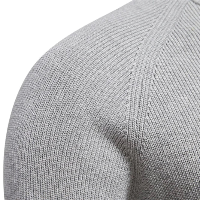 Gionetto | Stefano Ribbed Half Zip Sweater – For modern elegance and timeless warmth