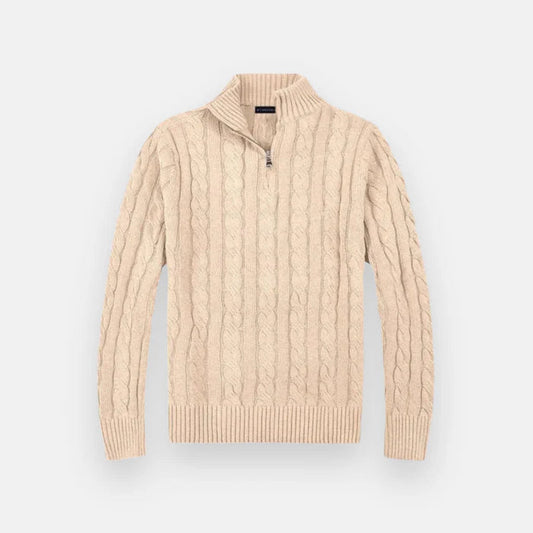 Gionetto | Men’s Half-Zip Cotton Knit Sweater