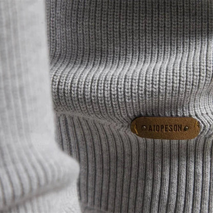 Gionetto | Stefano Ribbed Half Zip Sweater – For modern elegance and timeless warmth
